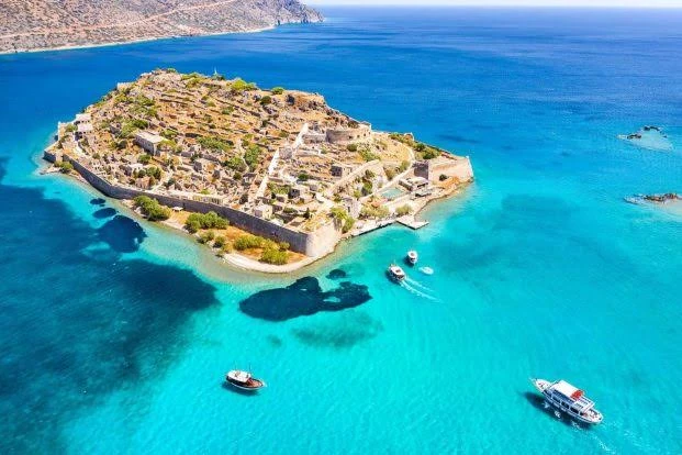Spinalonga island near Elounda in Crete